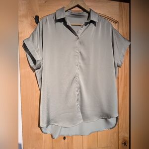 Bohme Oversized Button Down Blouse - Sage